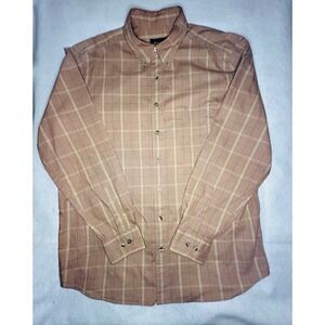 Eddie Bauer Plaid Button Down Shirt Long‎ Sleeve Tall Casual Work L
